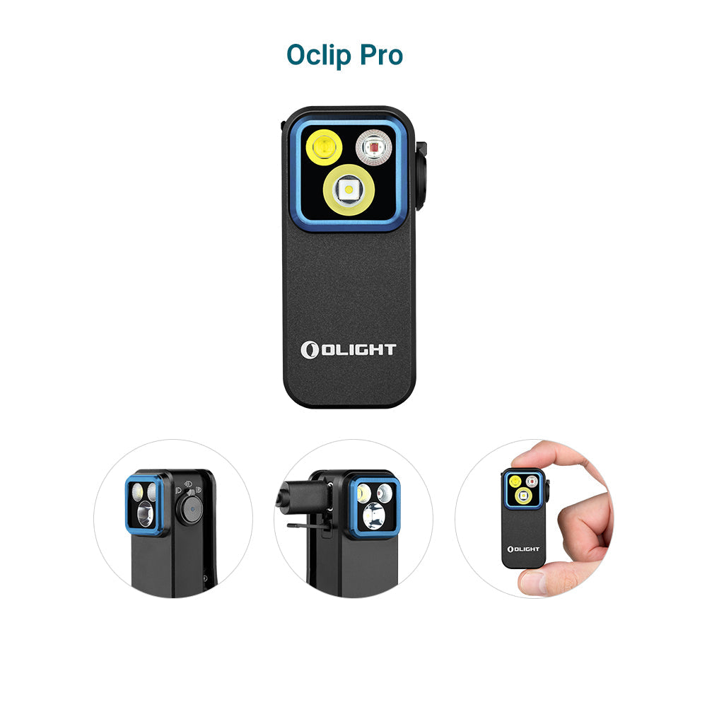 Olight Oclip Pro | višenamjenska svjetiljka s kopčom | 500 lm - Black