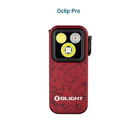 Olight Oclip Pro | višenamjenska svjetiljka s kopčom | 500 lm - Molten Lava