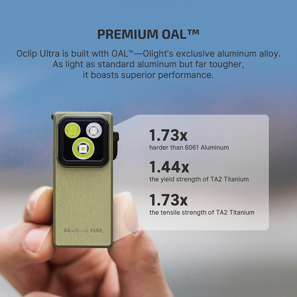 Olight Oclip Ultra | 3-u-1 EDC svjetiljka s kopčom | 530 lm - Olive Green