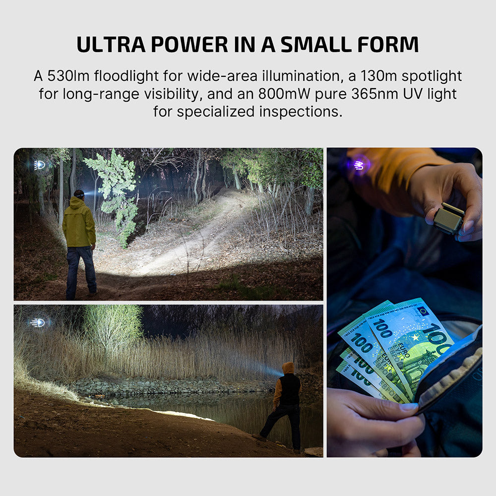 Olight Oclip Ultra | 3-u-1 EDC svjetiljka s kopčom | 530 lm - Olive Green