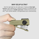 Olight Oclip Ultra | 3-u-1 EDC svjetiljka s kopčom | 530 lm - Olive Green