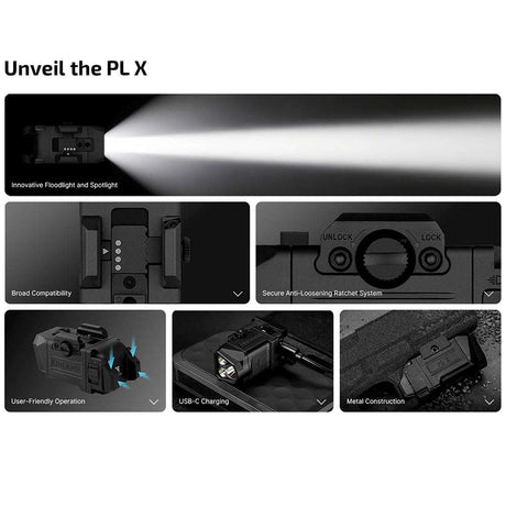 Olight PL X | svjetiljka za pištolj | 1.200 lm