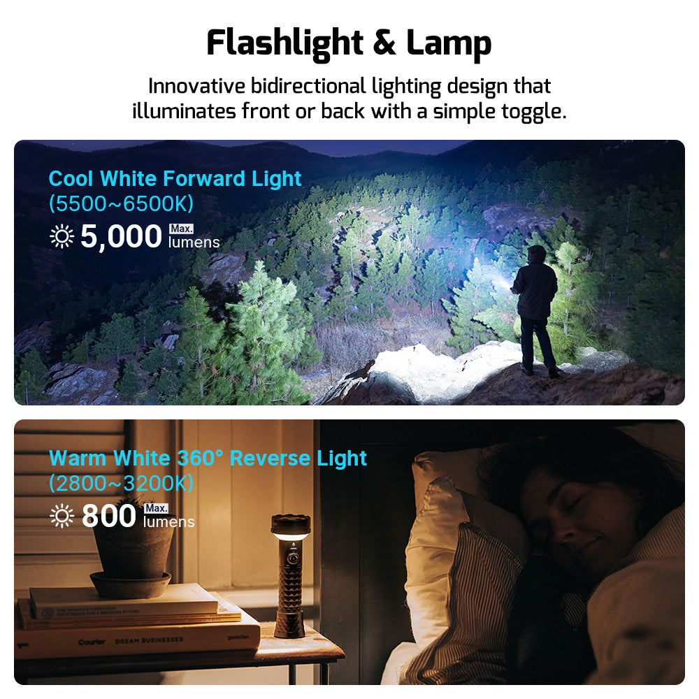 Olight Prowess | svjetiljka s dvosmjernim osvjetljenjem | 5.000 lm