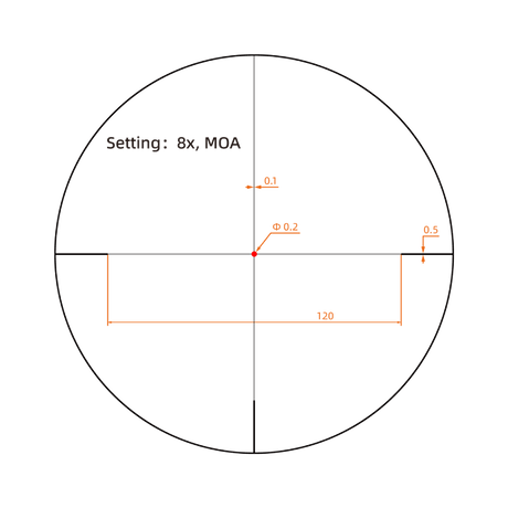Vector Optics Forester 1-8x24 Fiber SFP puškogled
