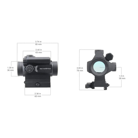 Vector Optics Nautilus 1x30 Scope Double Reticle red dot ciljnik