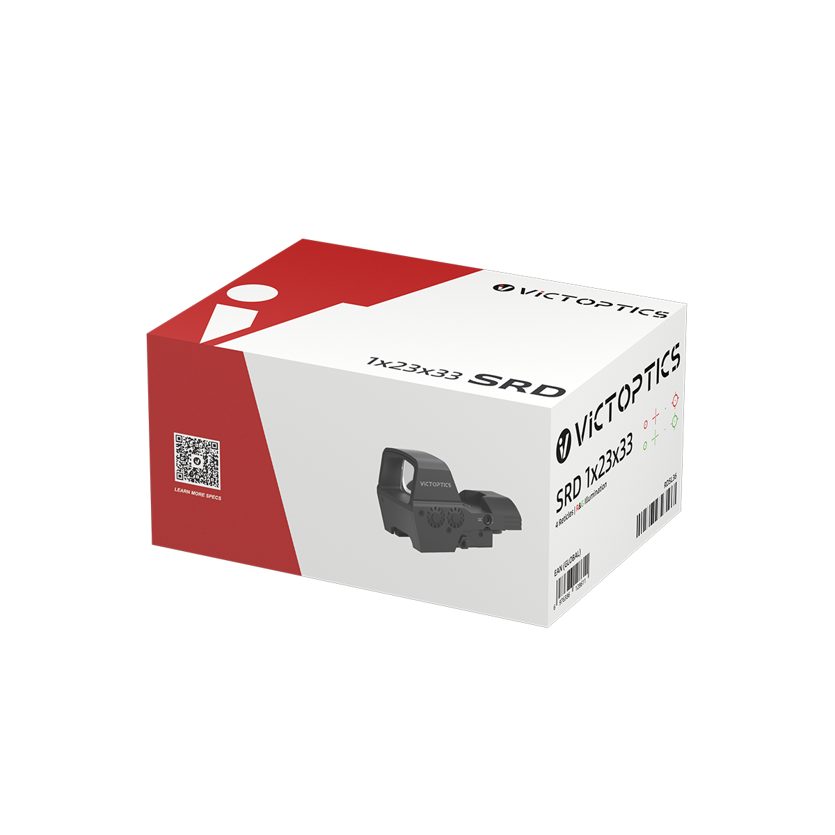 VictOptics SRD 1x23x33 Four-Reticle red dot ciljnik